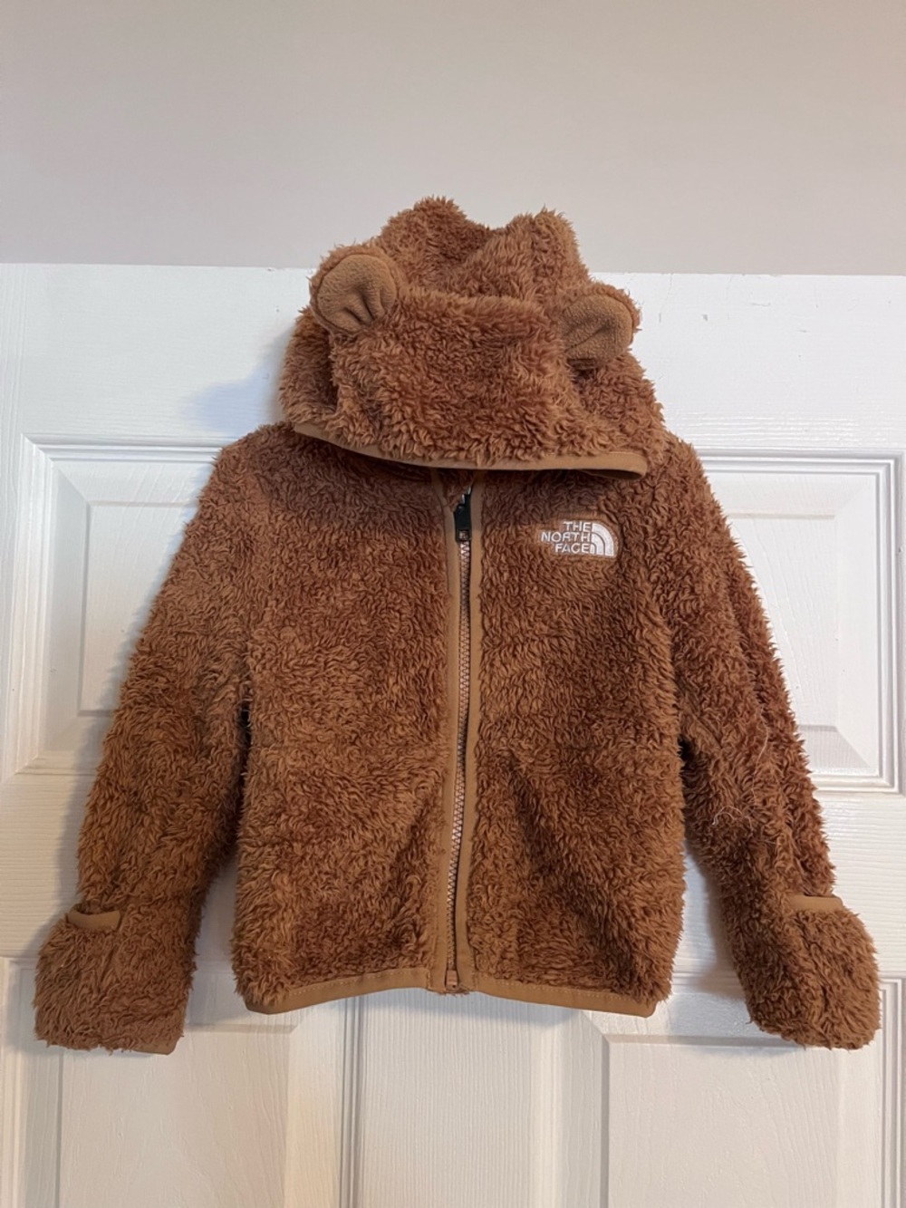 The North Face Teddy Fleece Hooded Jacket - Brown